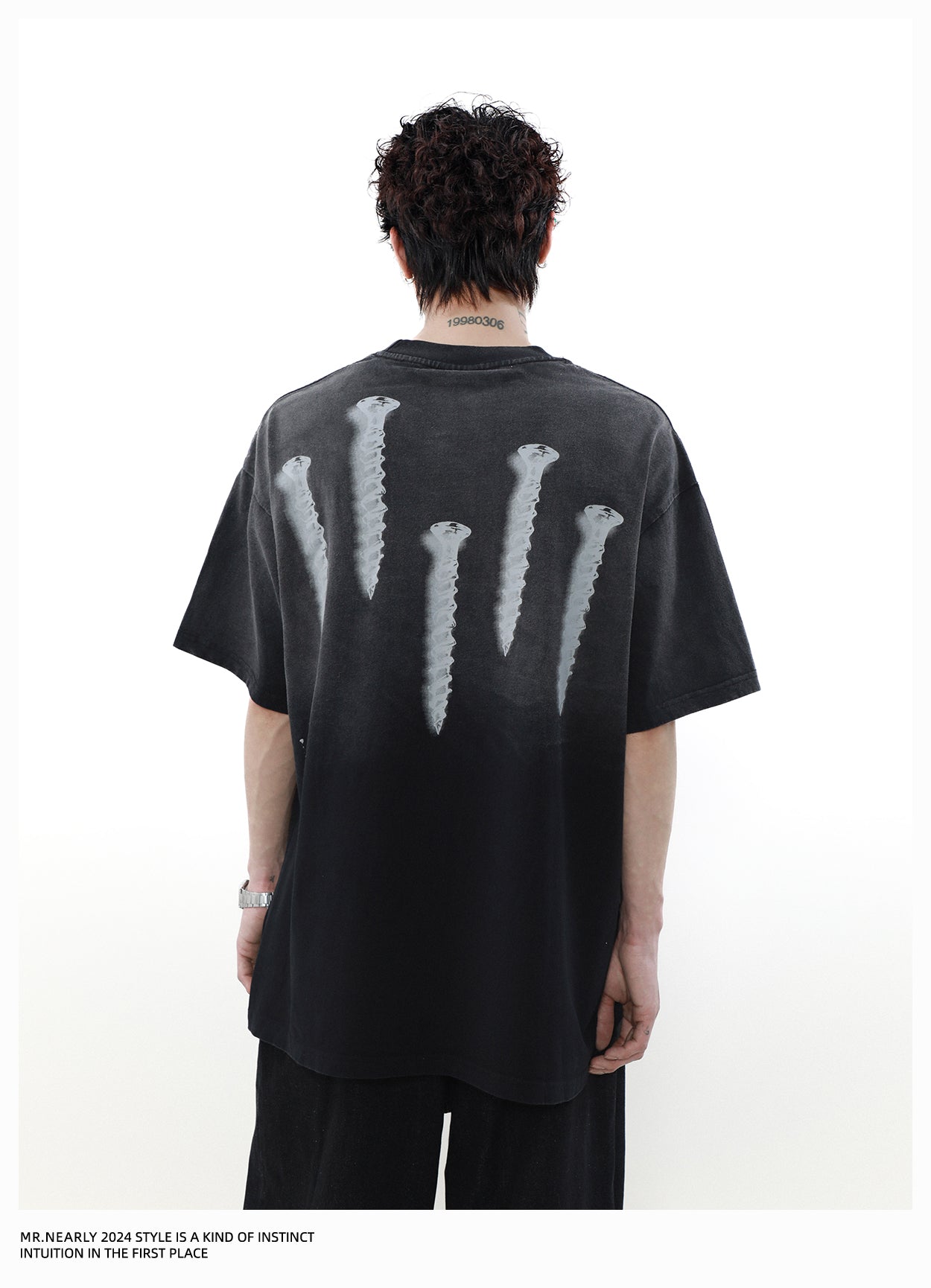 American Heavy Design Short Sleeve T-Shirt P1356