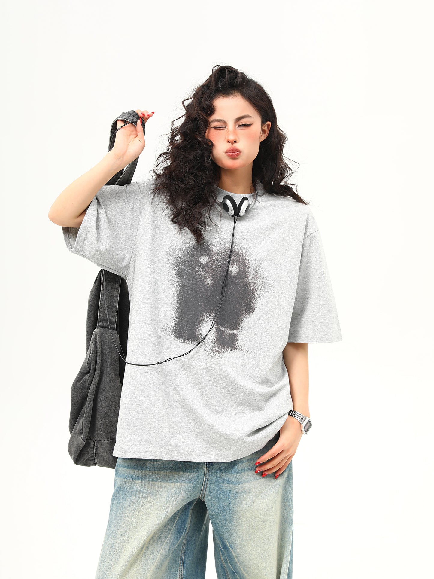 キャラクタープリント Tシャツ P2037
