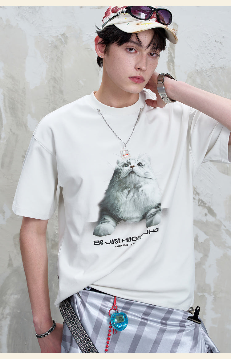 プリント カジュアルTシャツ P2138