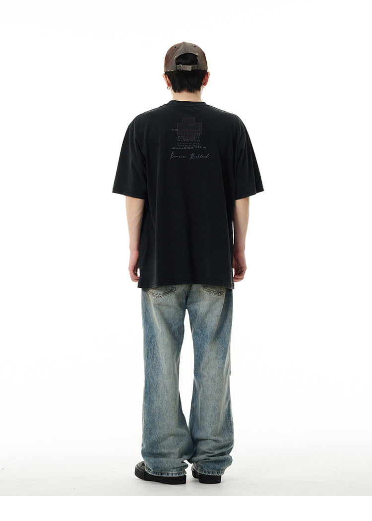 オールドキャラクタープリント 半袖Tシャツ P1425