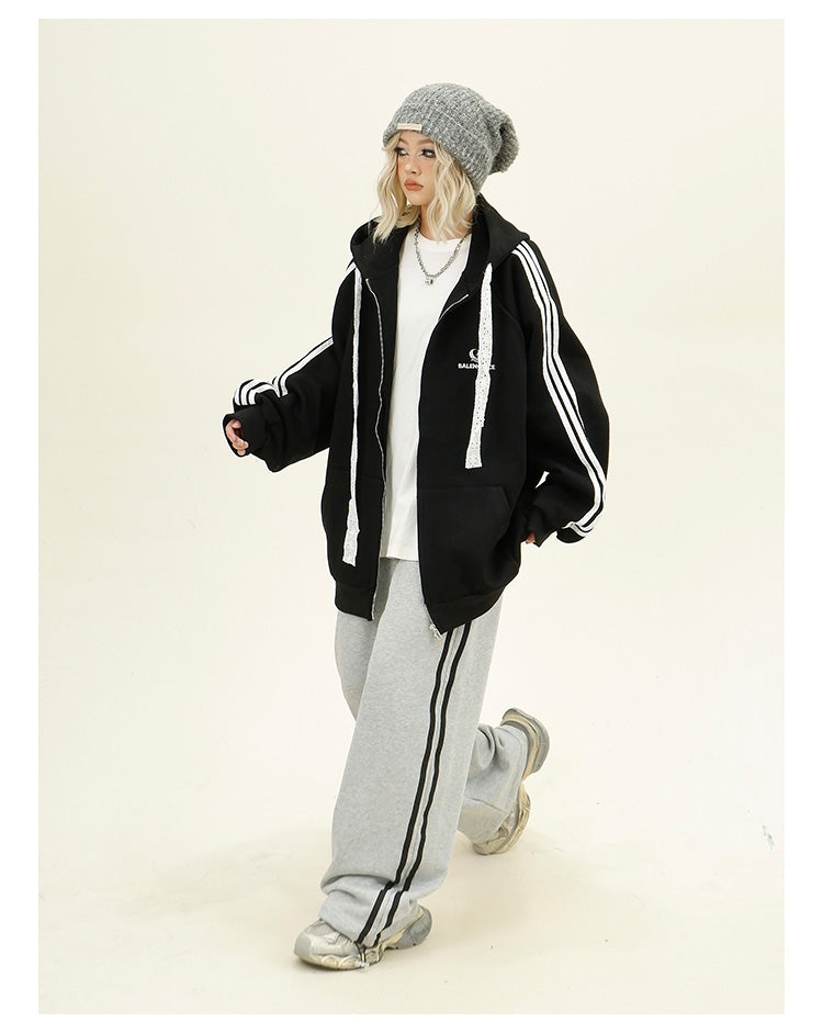 レースストラップサイドラインパーカー P1787