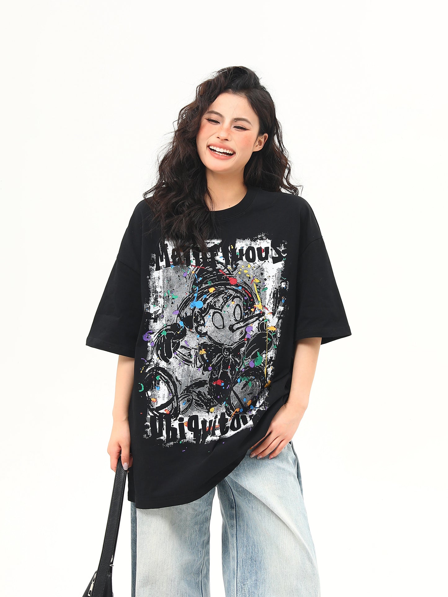 グラフィティプリント Tシャツ P2041