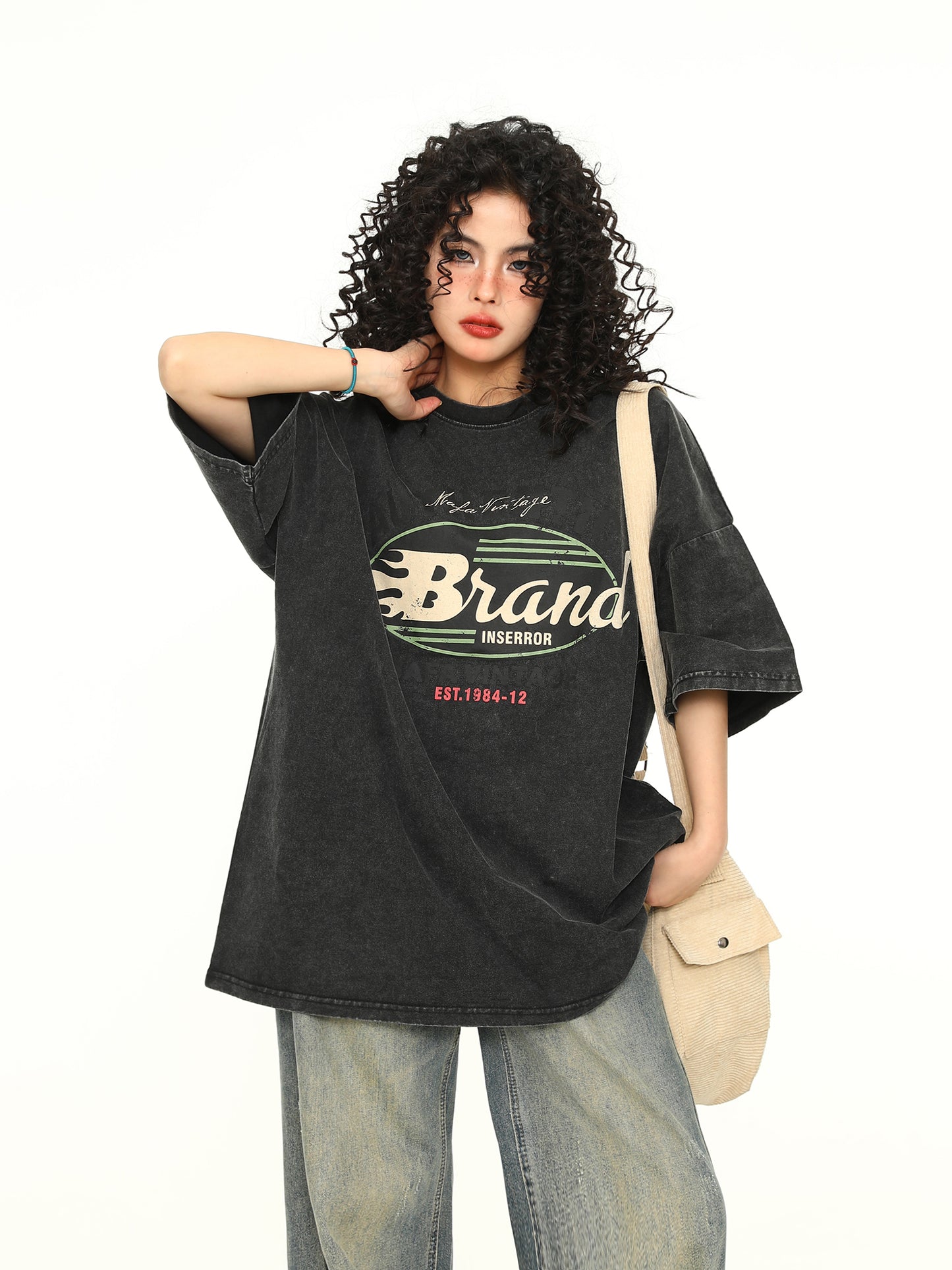 ウォッシュ加工 ダメージ加工 Tシャツ P1634