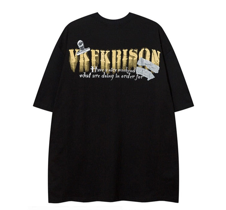 オーバーサイズ スモークTシャツ P1489