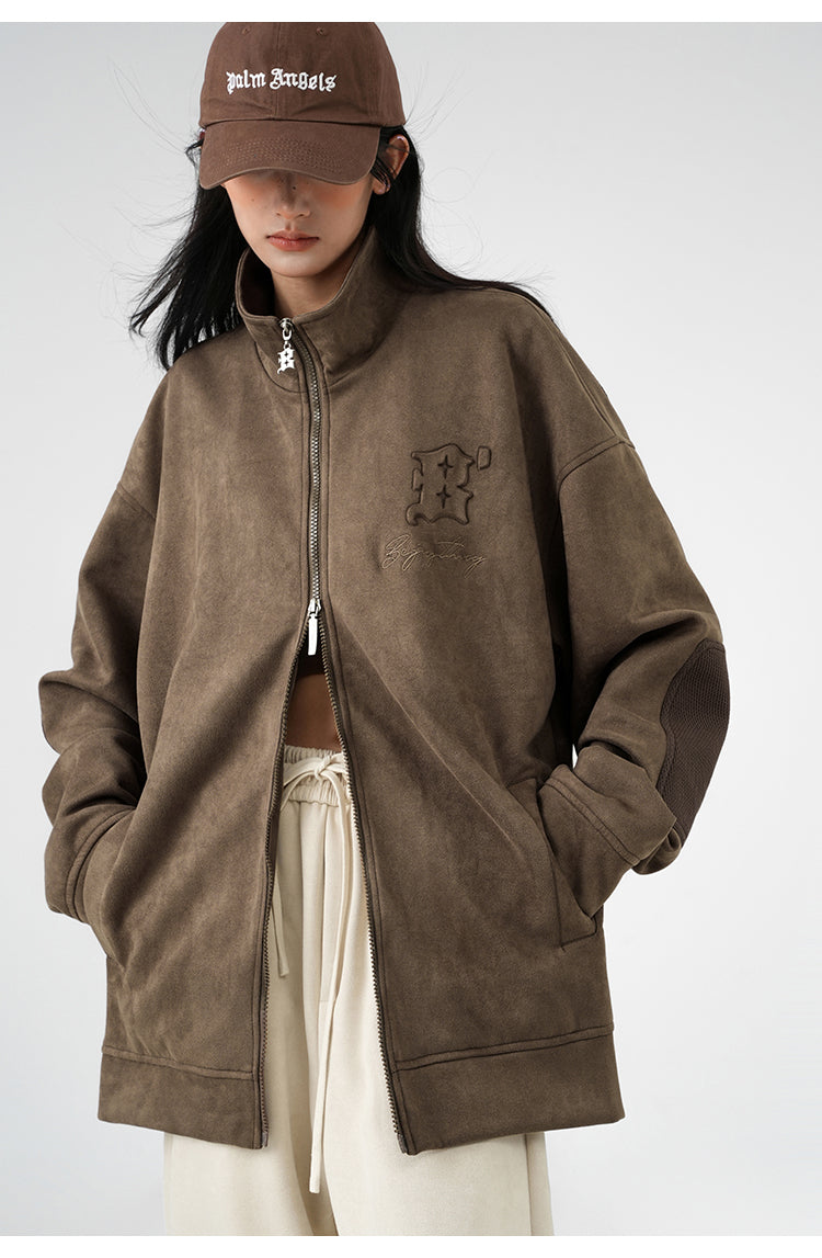 Suede casual jacket P402