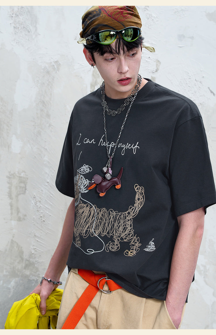 手描き 速乾Tシャツ P2153