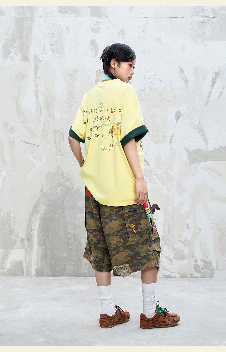 手描き 速乾Tシャツ P2153