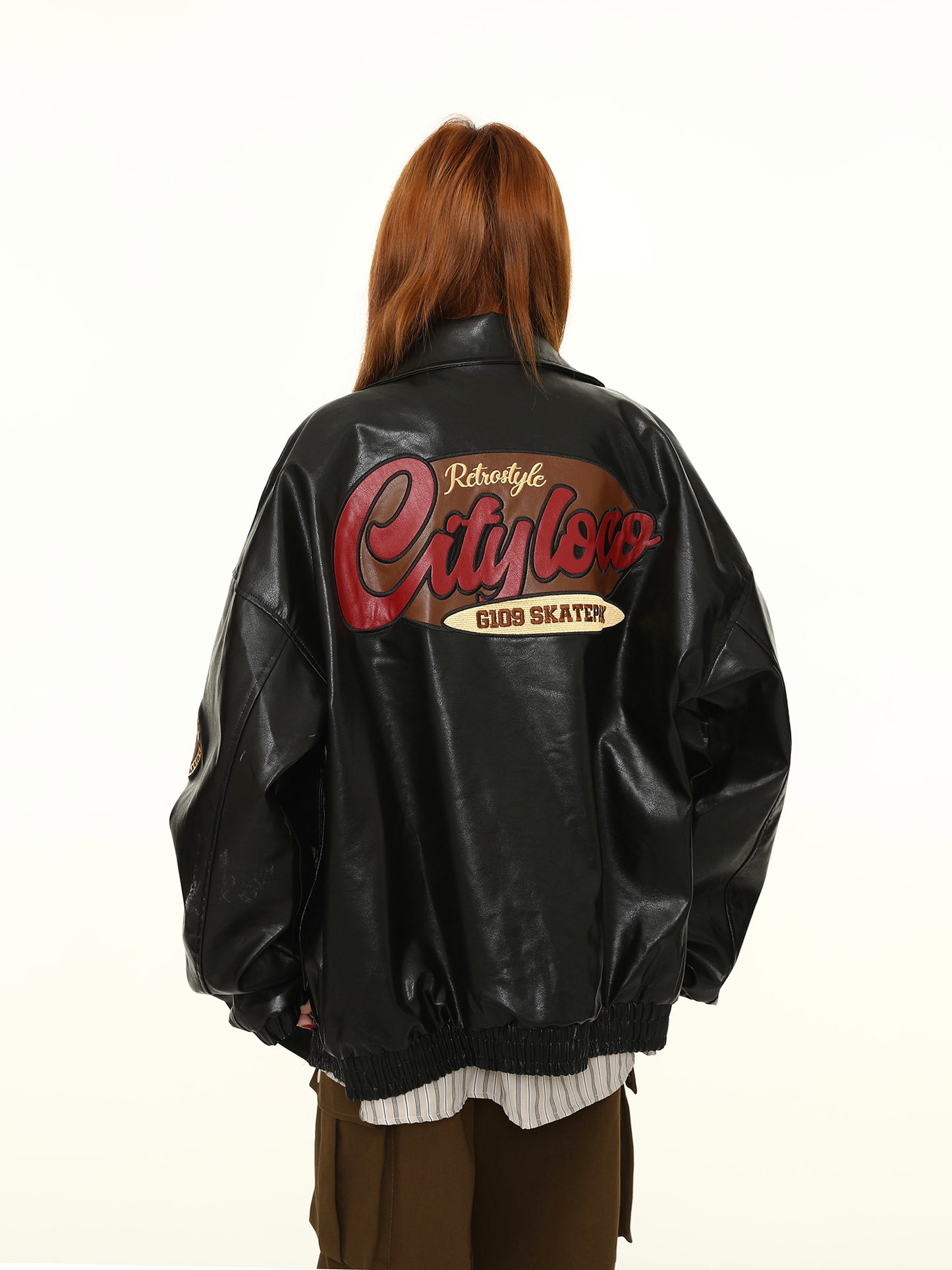 American Retro PU Leather Jacket P1247