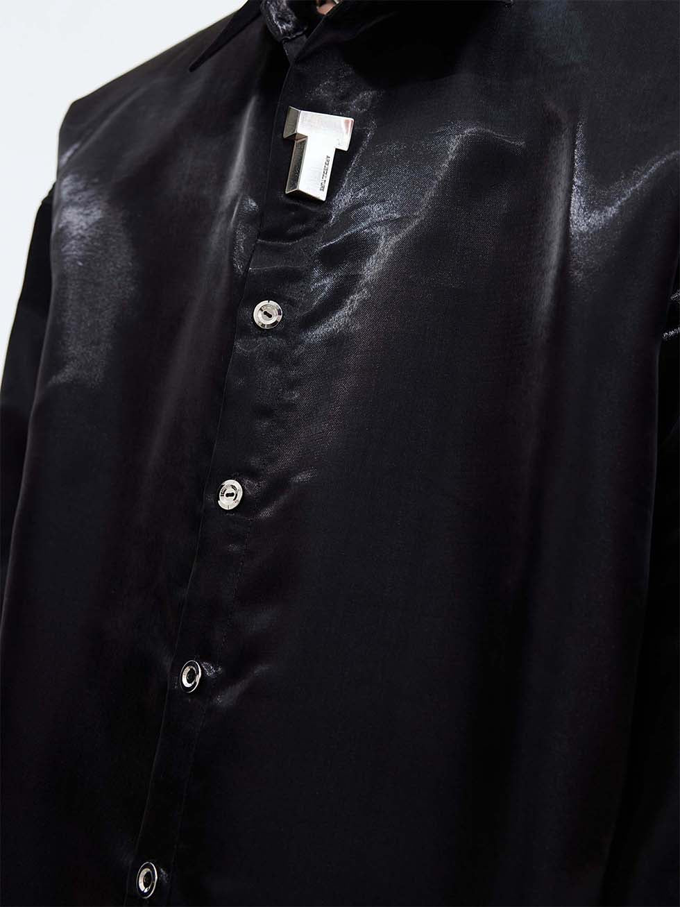 Metal decoration loose shirt P1084