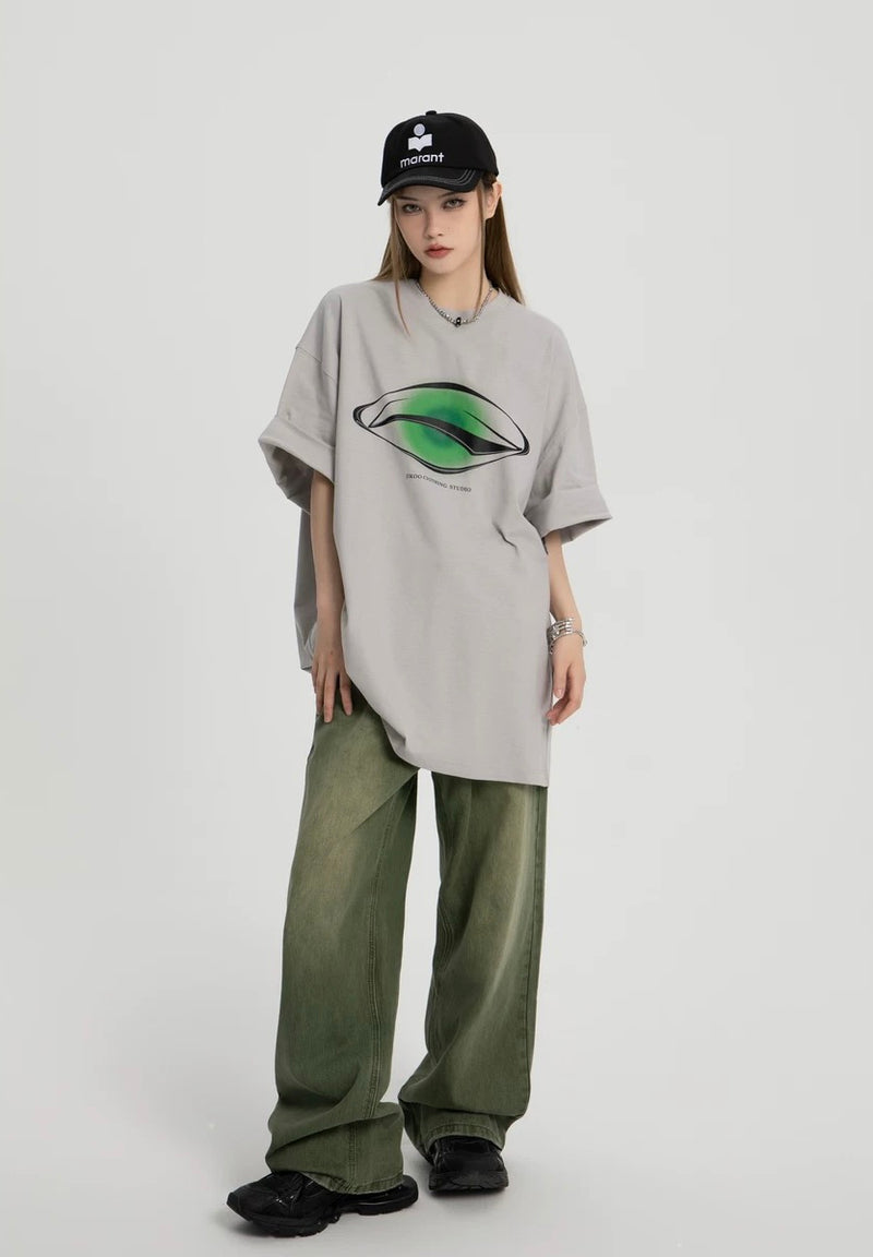 Oversized front logo T-shirt P147