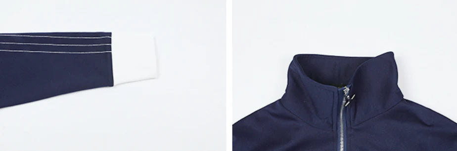 Cropped track jacket P001