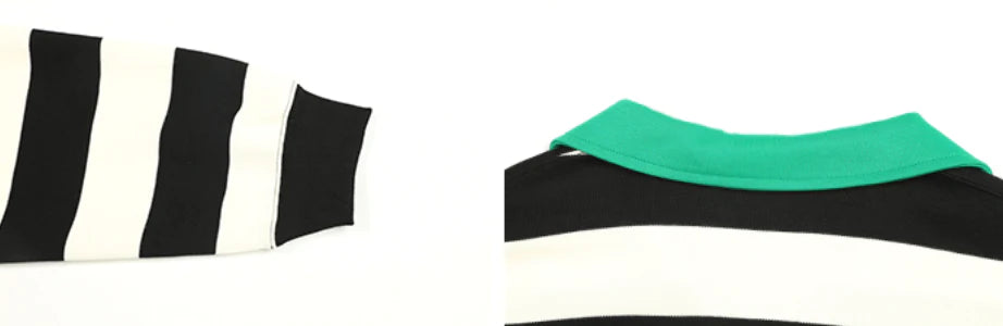 Border polo sweatshirt P040