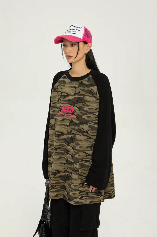Camouflage long sleeve T-shirt P041