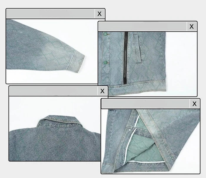 Designer denim jacket P004