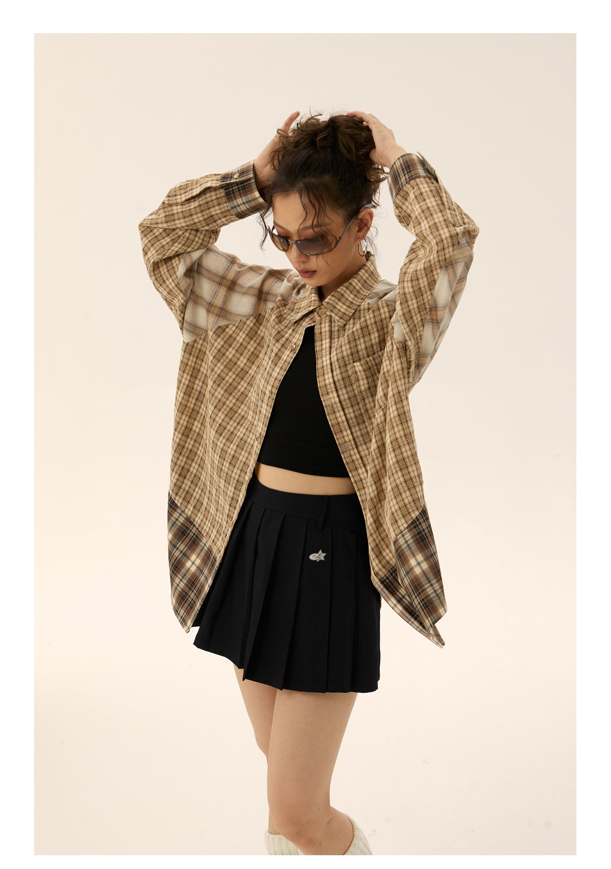 Reconstructed Check Shirt P217