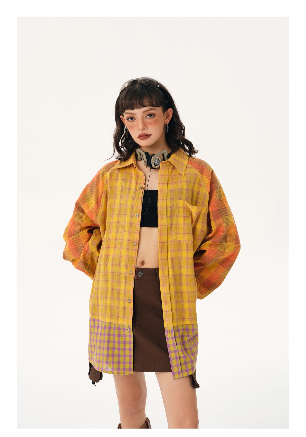 Reconstructed Check Shirt P217