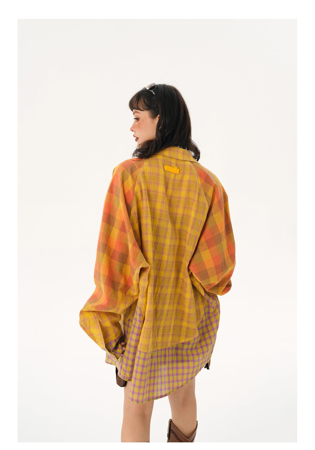 Reconstructed Check Shirt P217