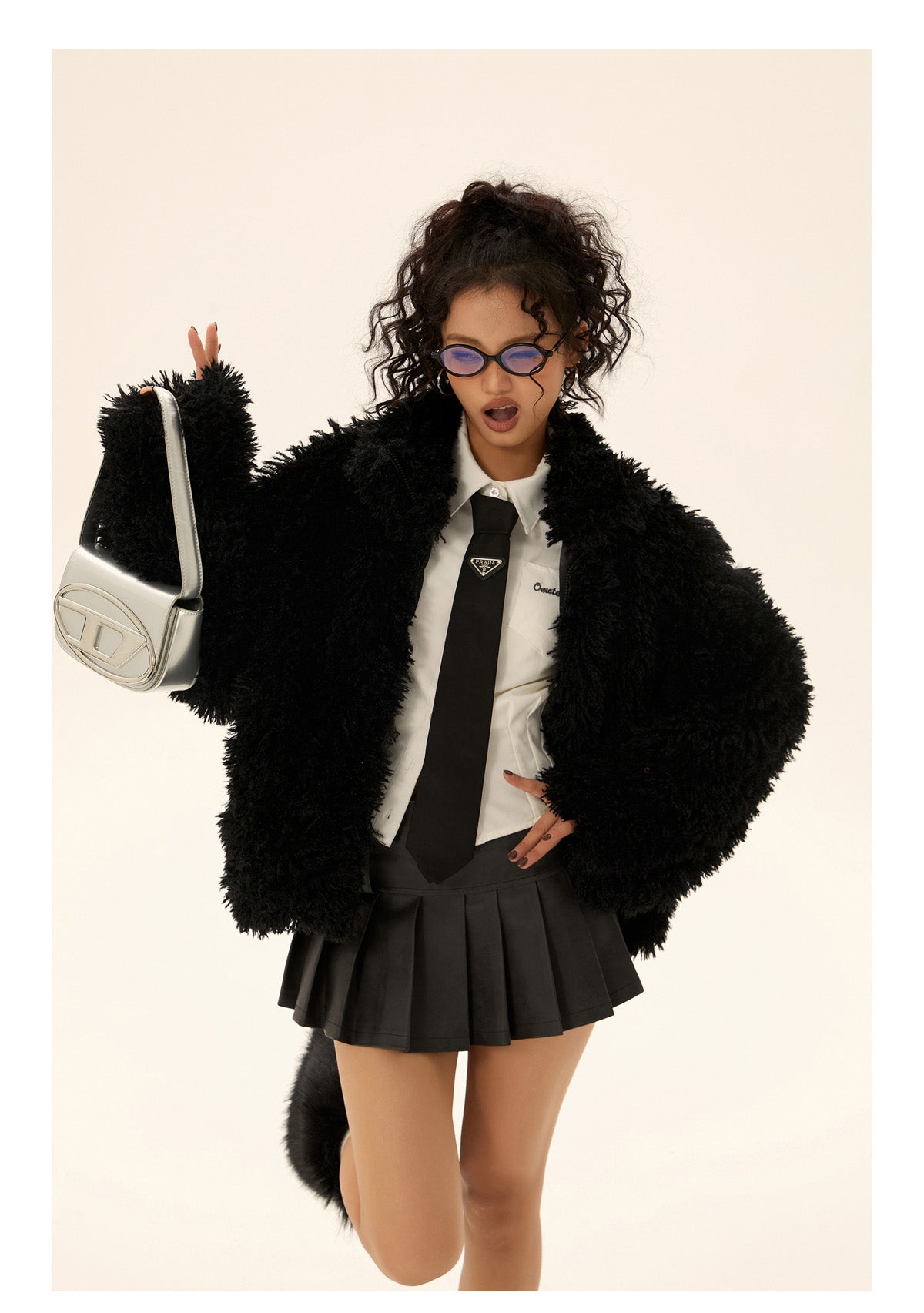 Retro Fur Zip Jacket P563