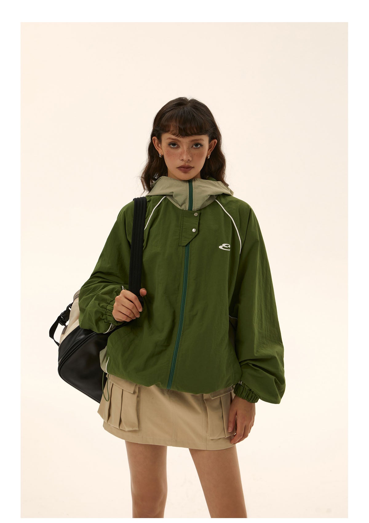 Contrast color outdoor waterproof jacket P467