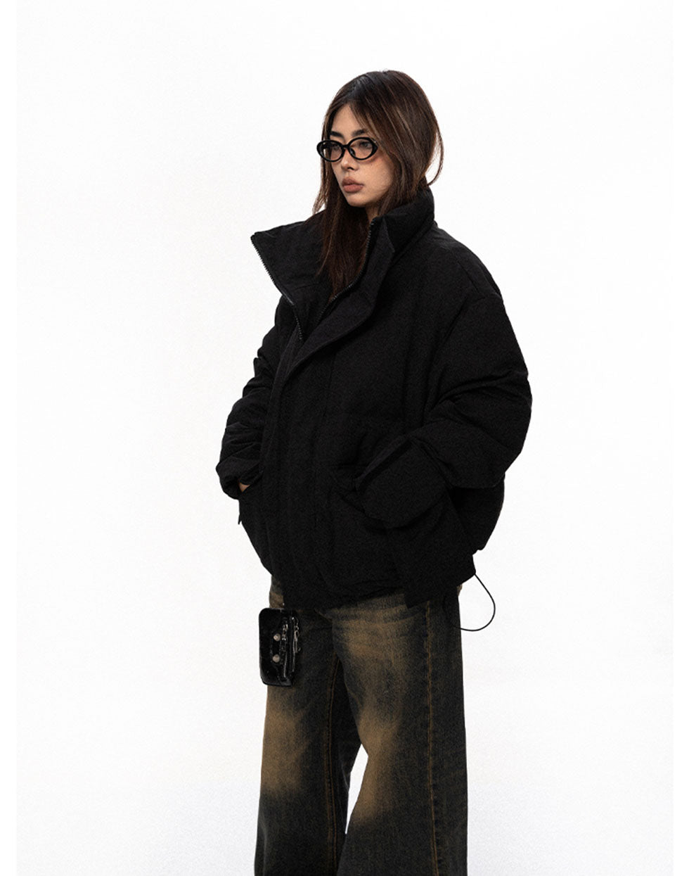 American retro thick cotton coat P697