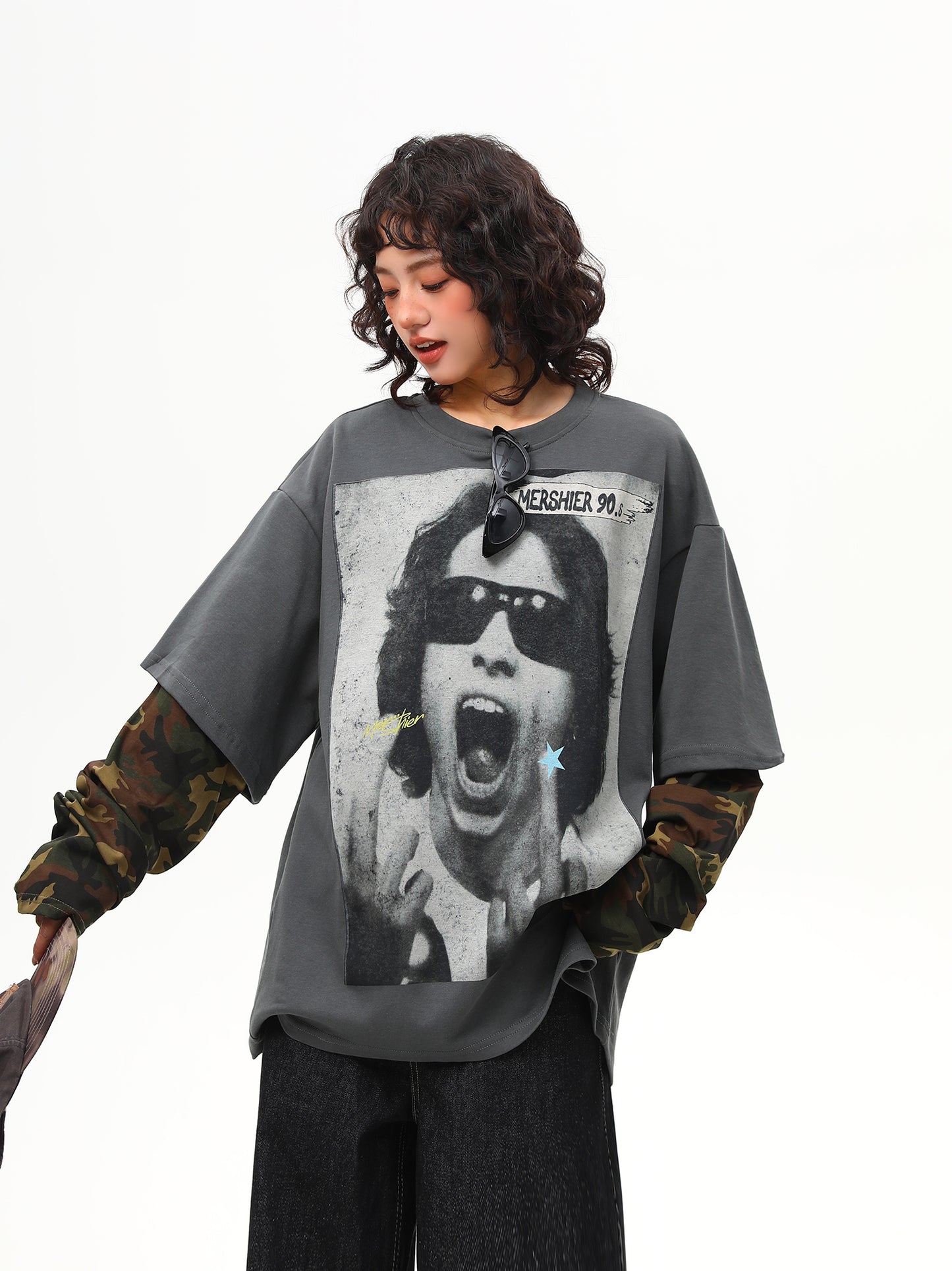 ツーピース プリントTシャツ P2006