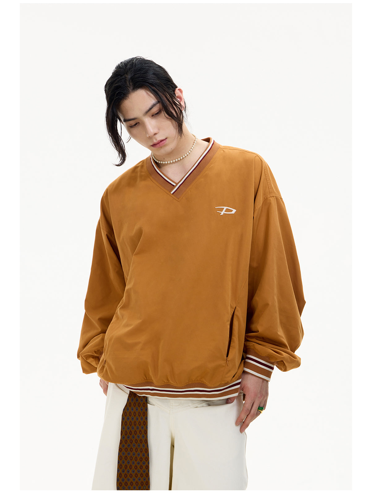 V-neck casual sports sweatshirt P539