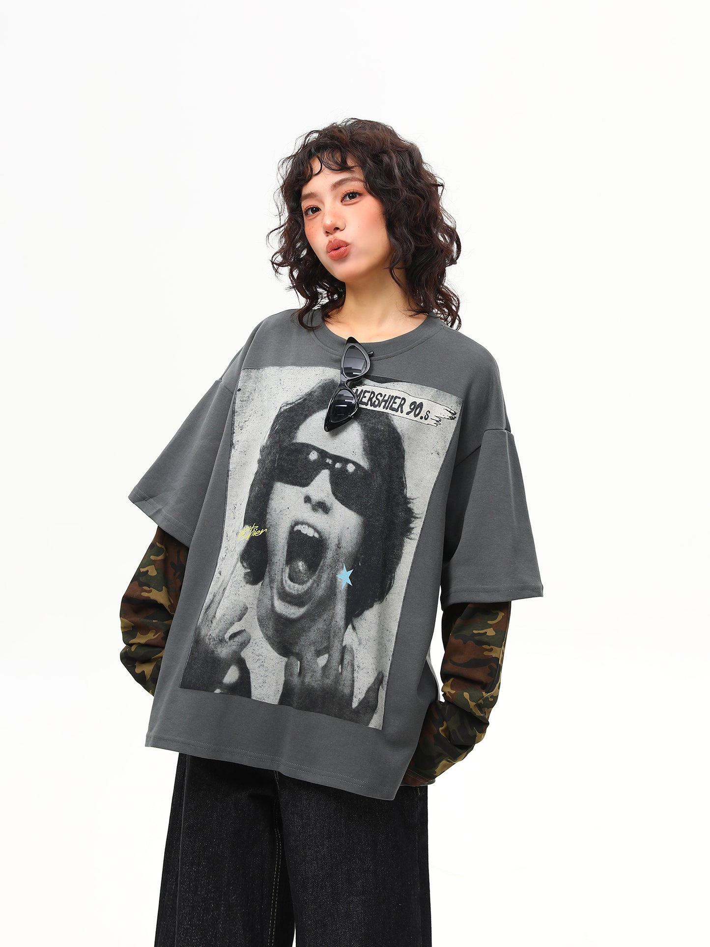 ツーピース プリントTシャツ P2006