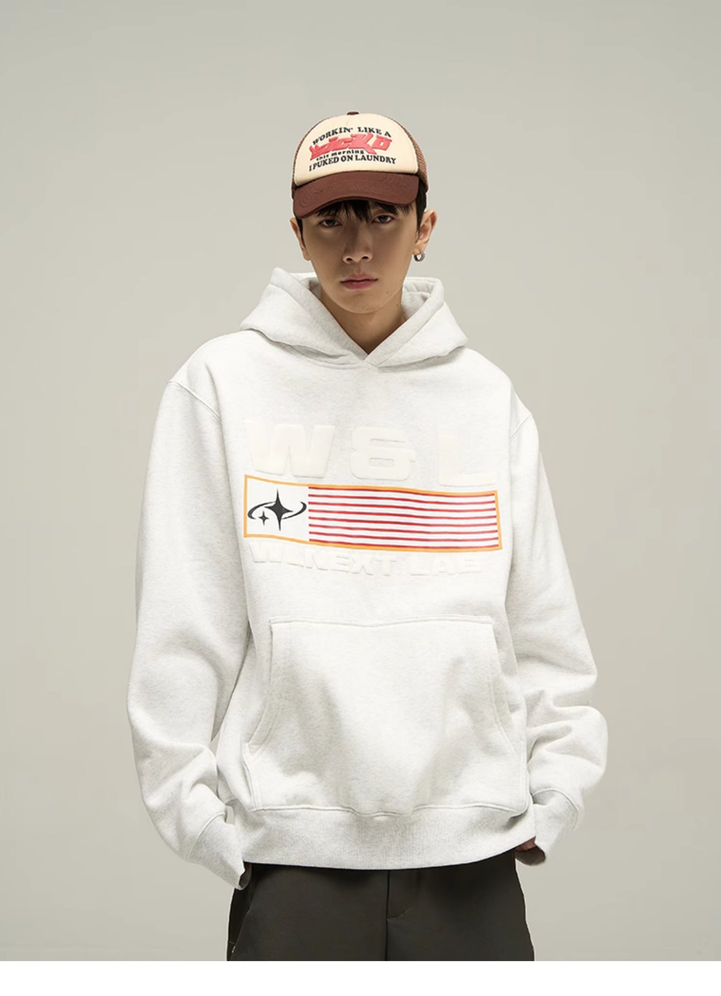 Front logo hoodie P336