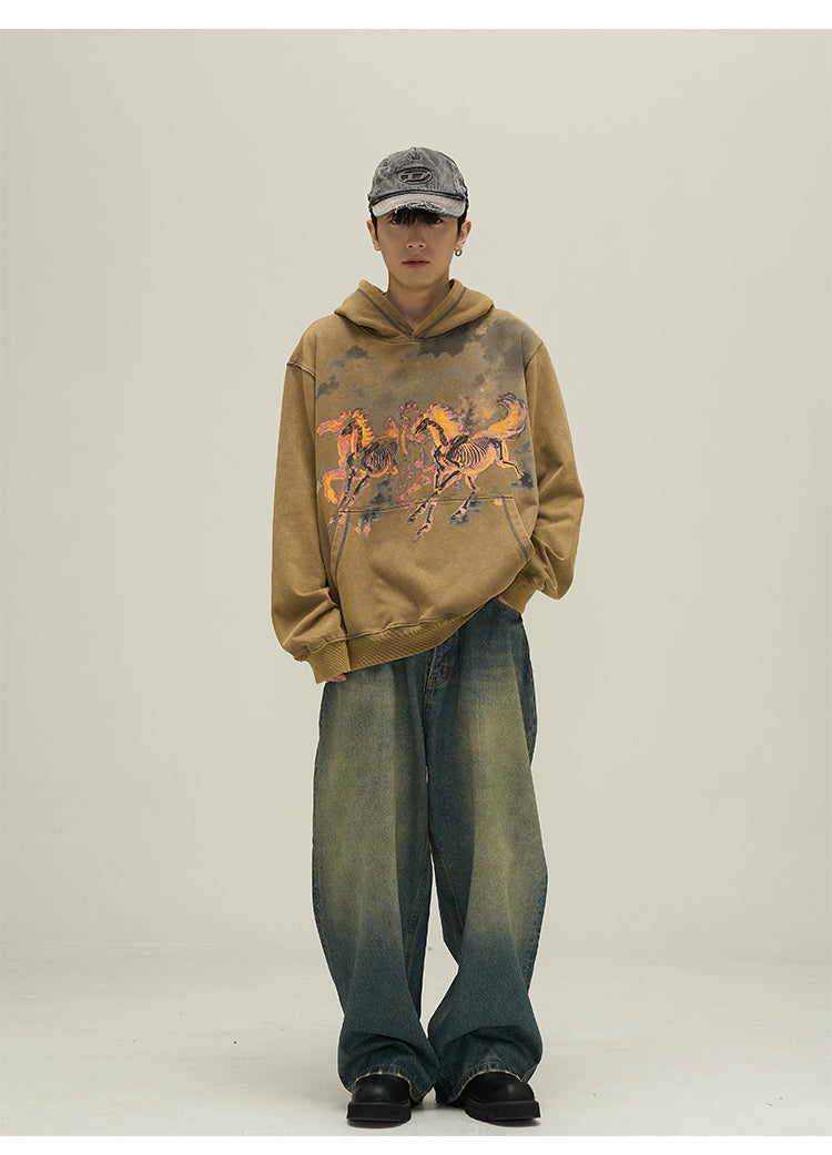 Washed Paint Parka P604