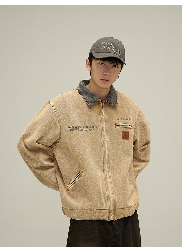 American retro work jacket P619