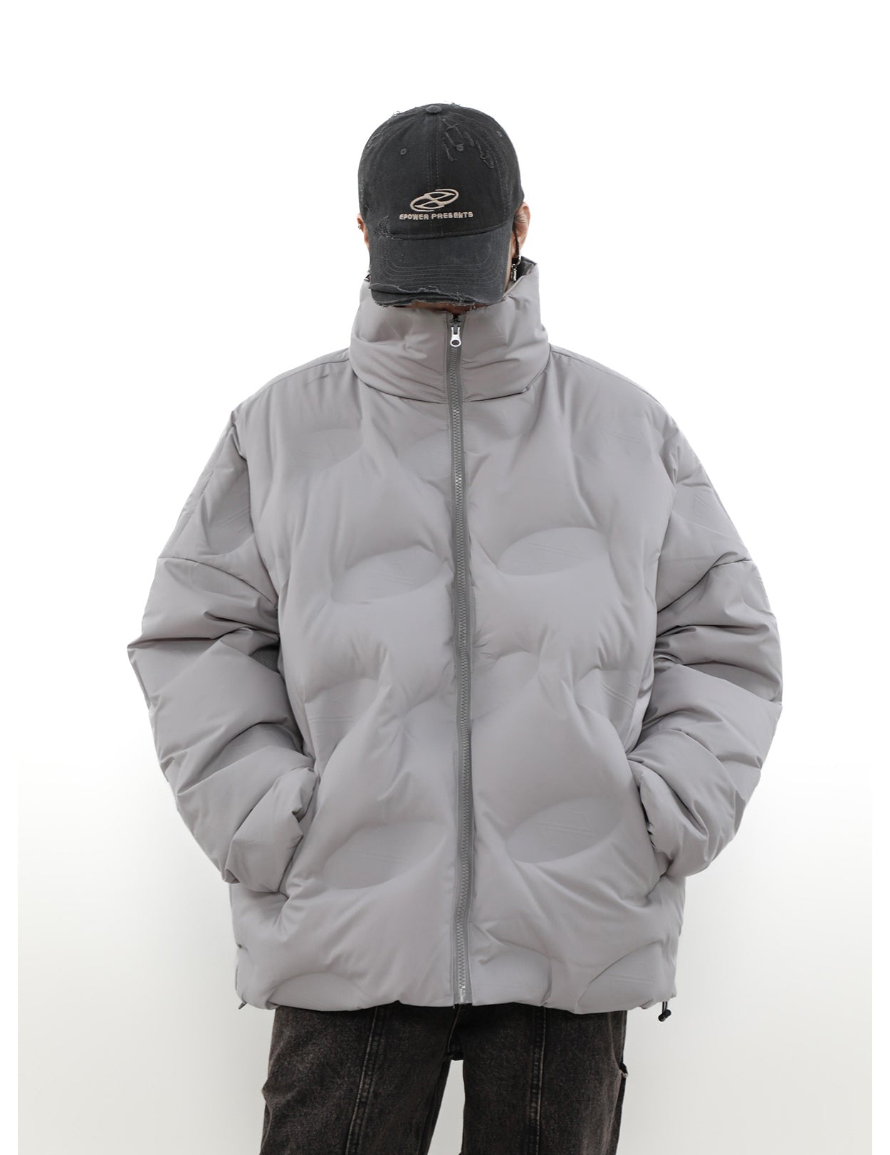 White duck down jacket P875