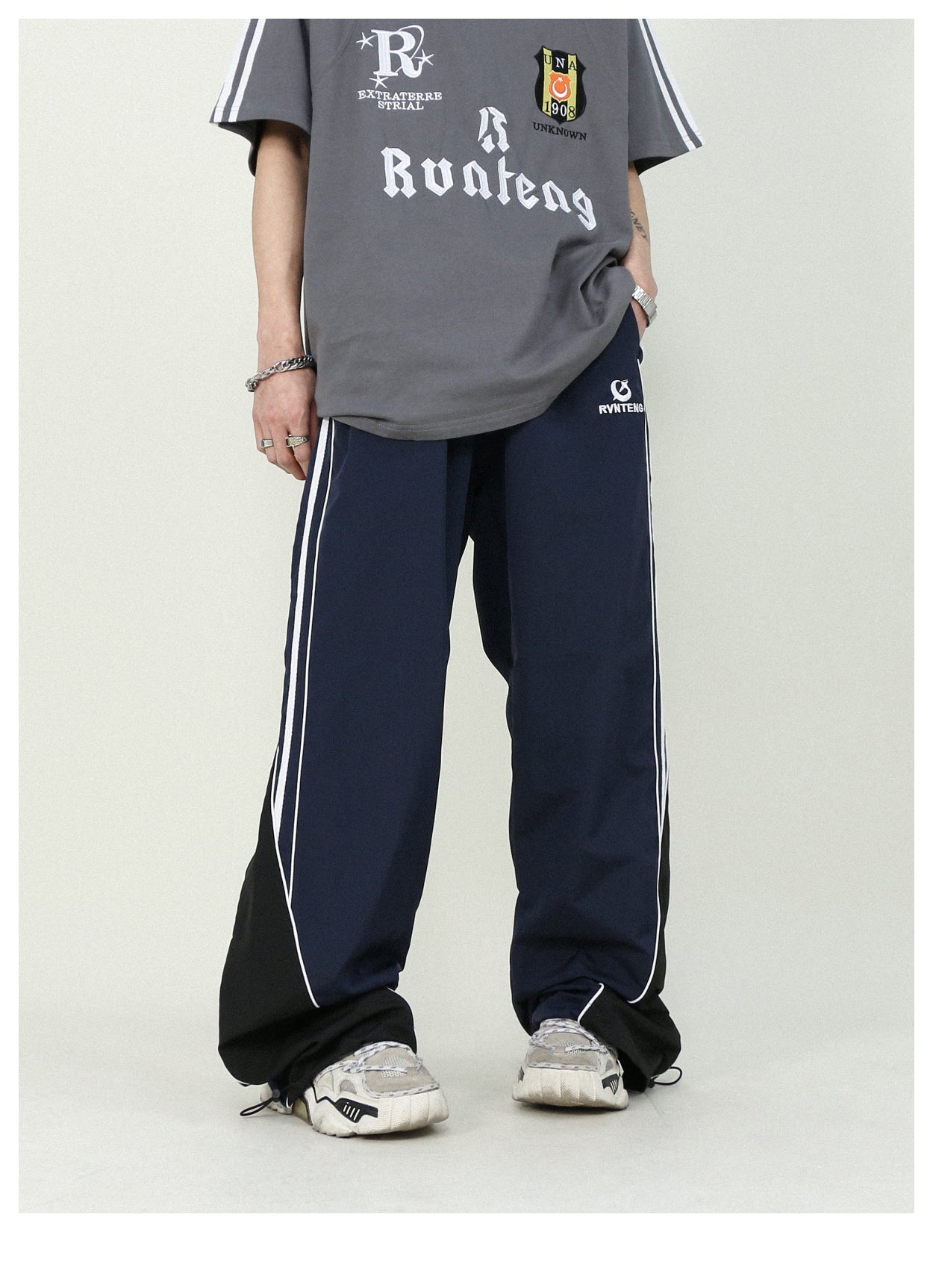 Casual loose straight track pants P195