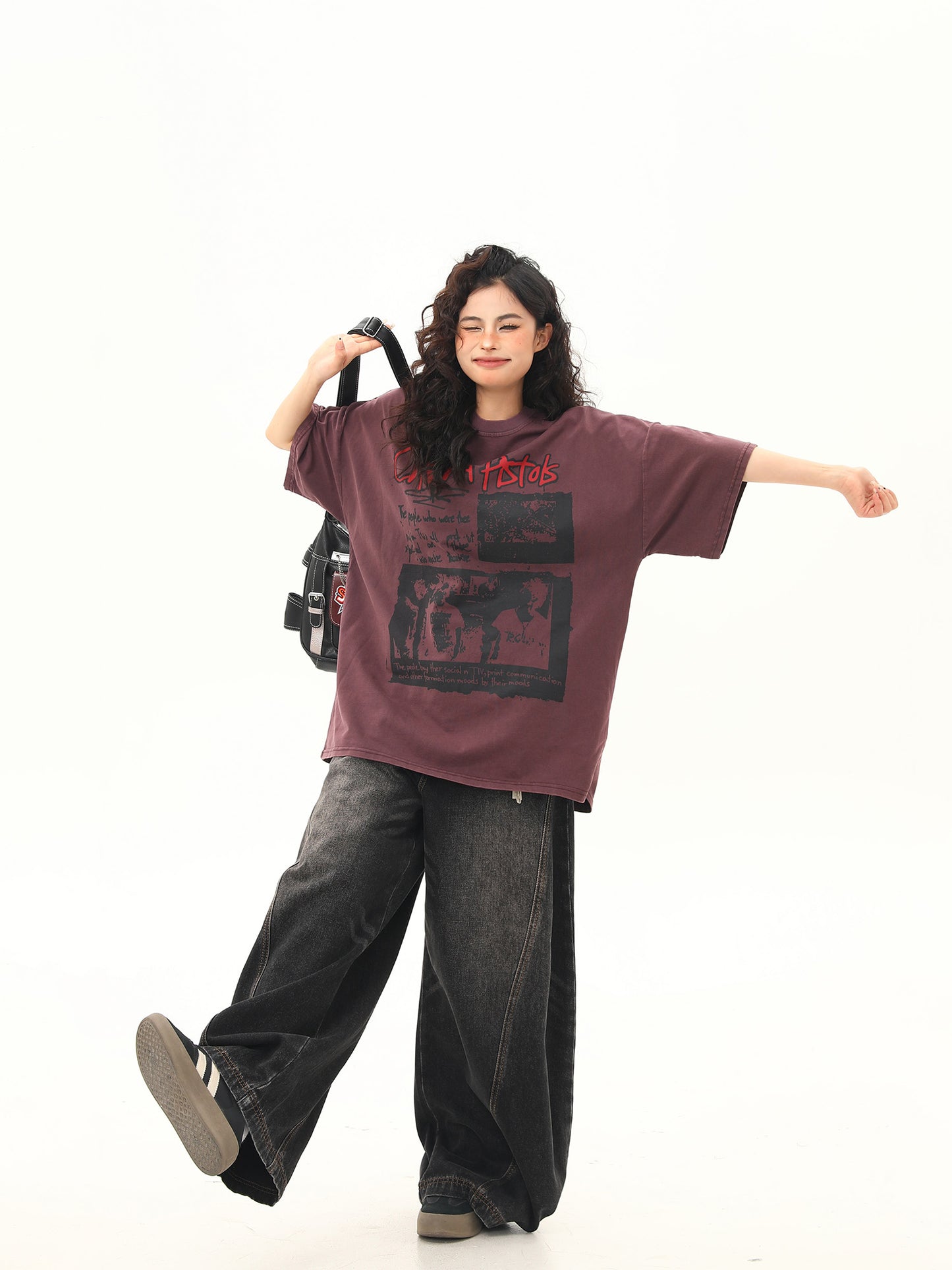 レトロプリント Tシャツ P2065
