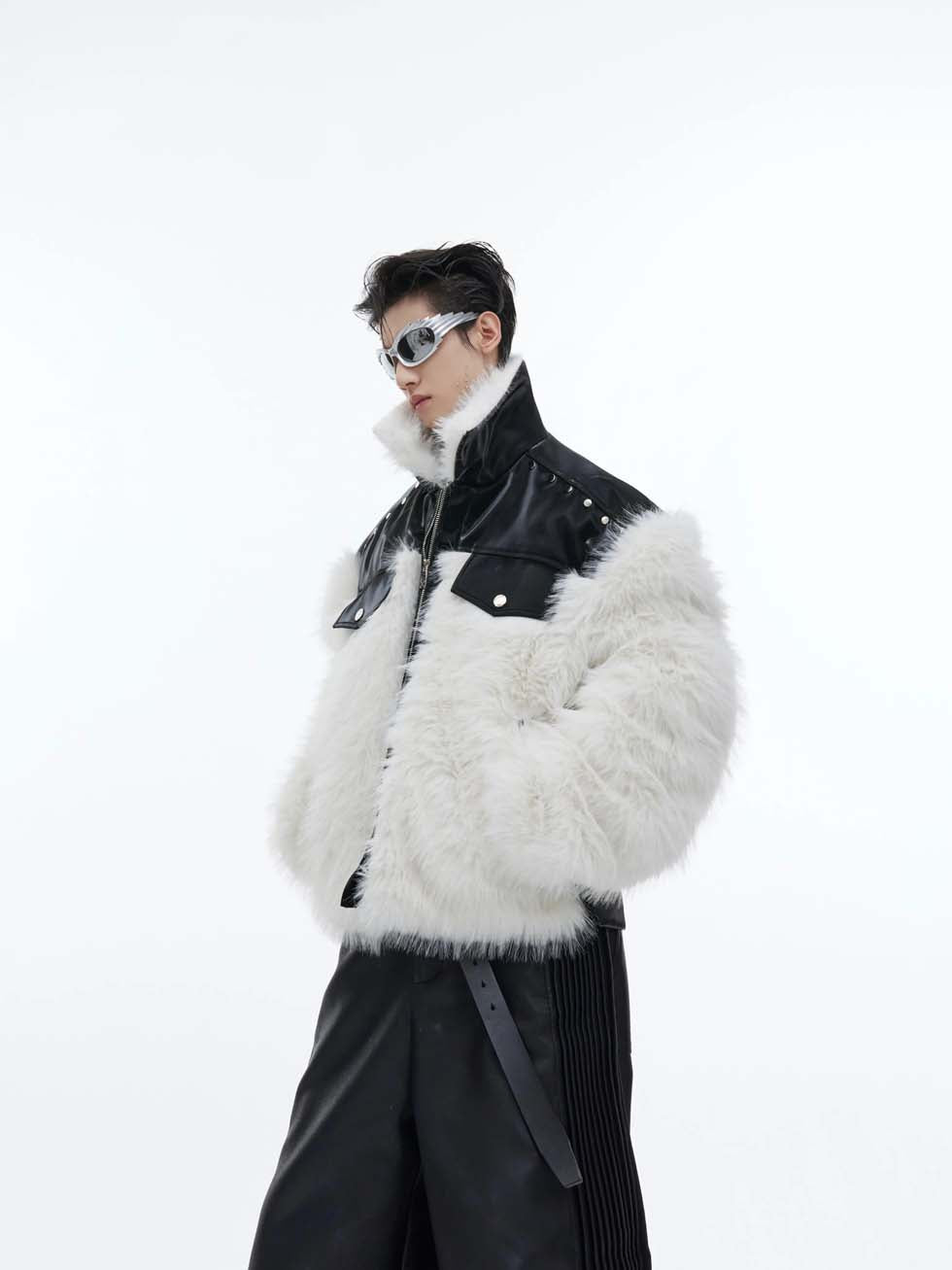 Anti-mink fur jacket P1021