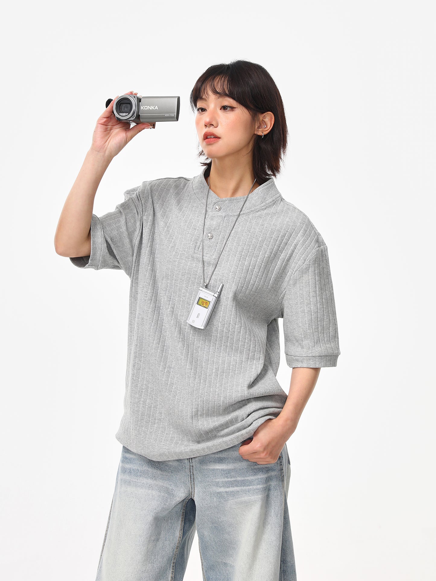 ヘンリーカラー Tシャツ P2050