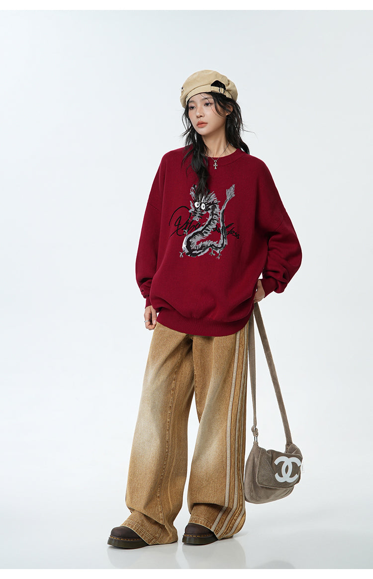 Casual oversized sweatshirt P368