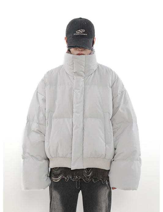 Stand collar short down jacket P876