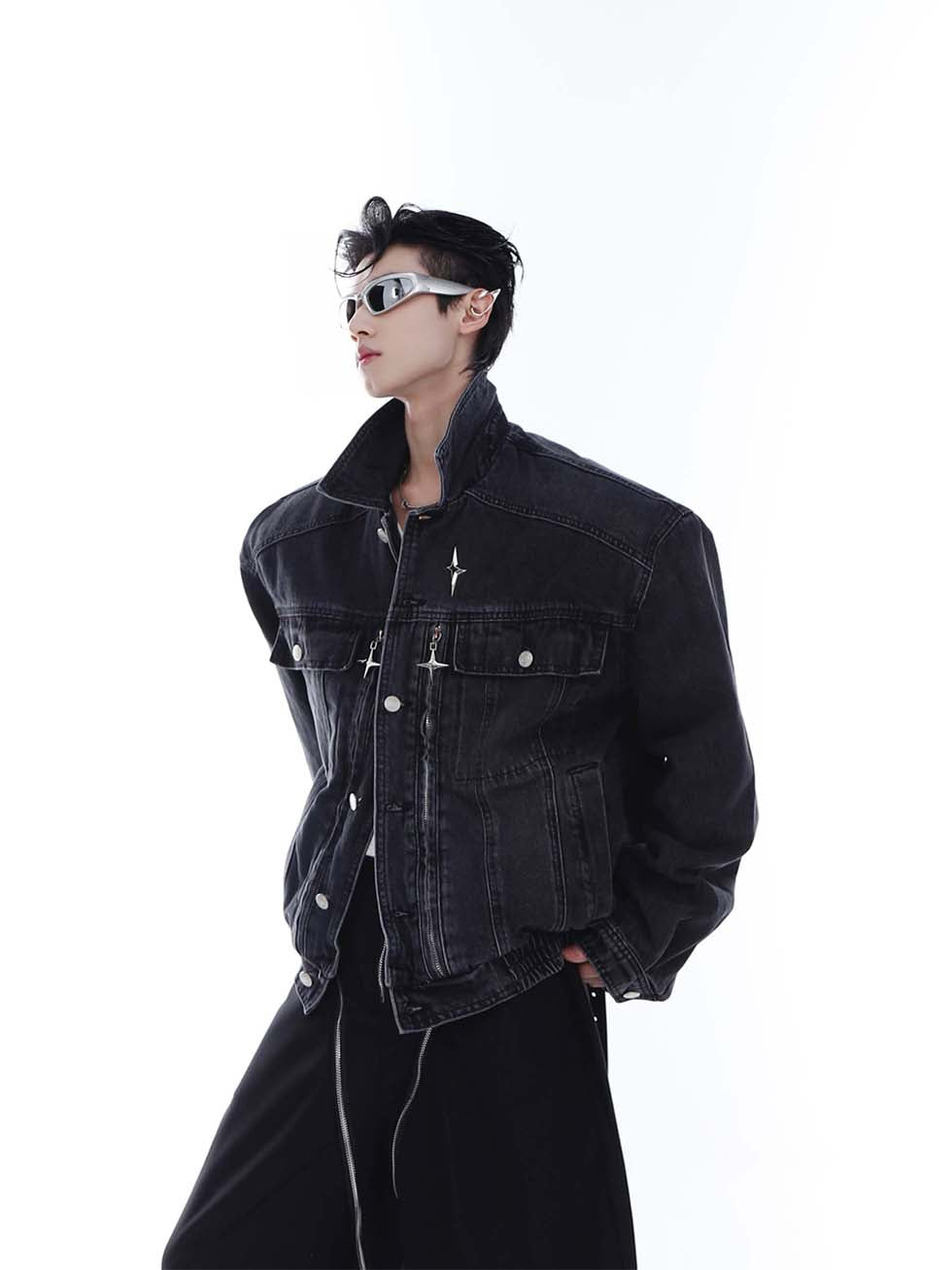 Heavyweight denim jacket P1098