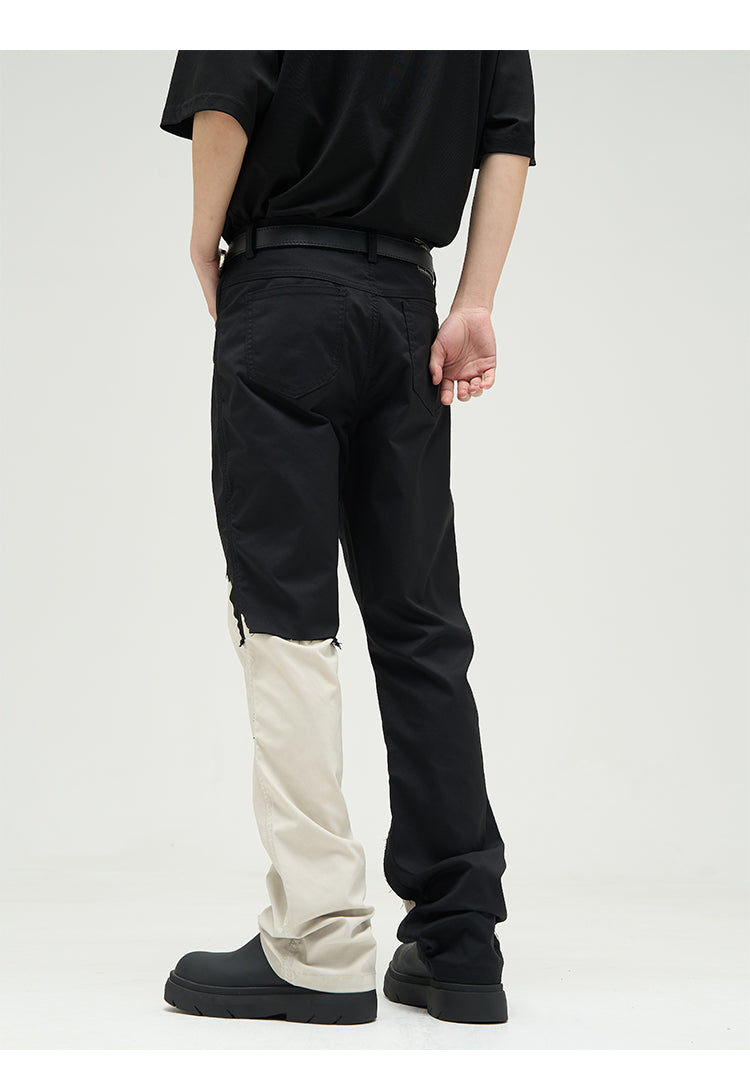 Reconstructed Slim Fit Splicing Pants P351