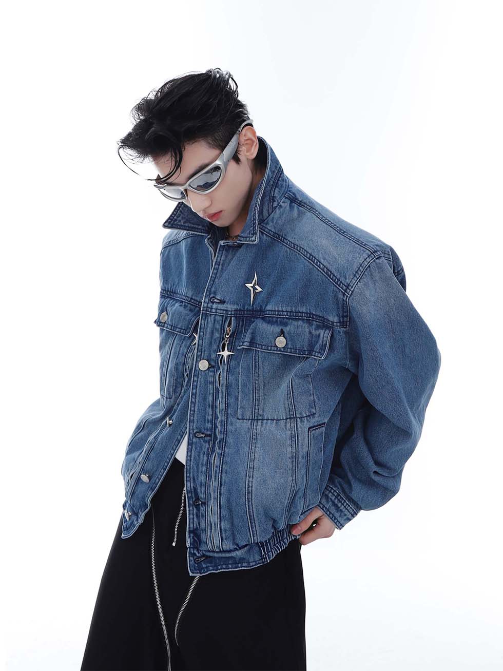 Heavyweight denim jacket P1098