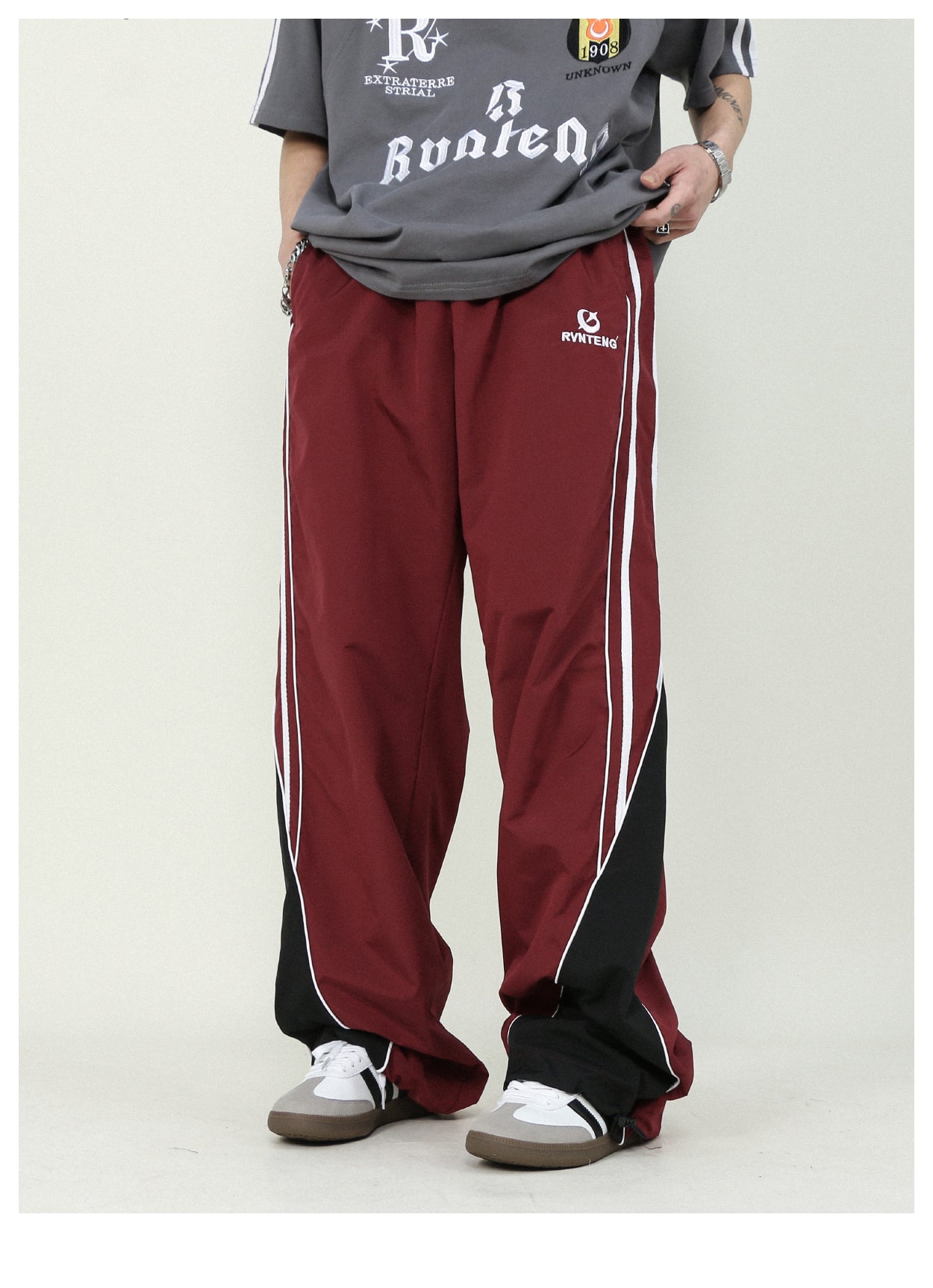 Casual loose straight track pants P195