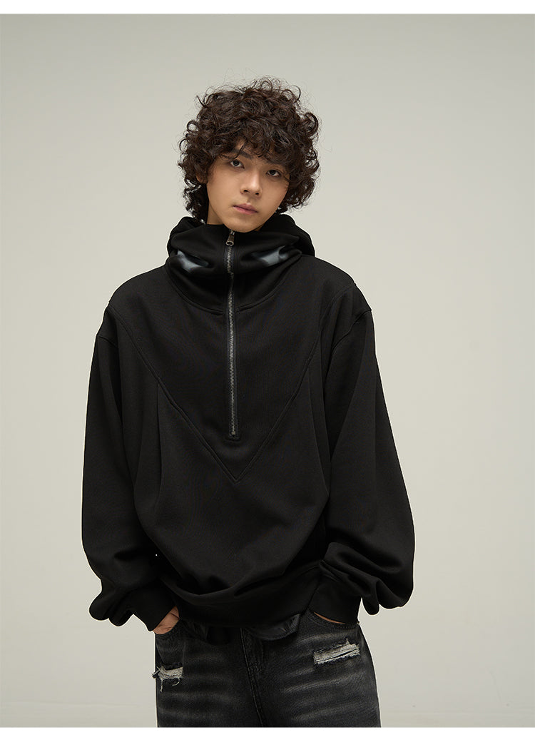 Half-zip sweat hoodie P314