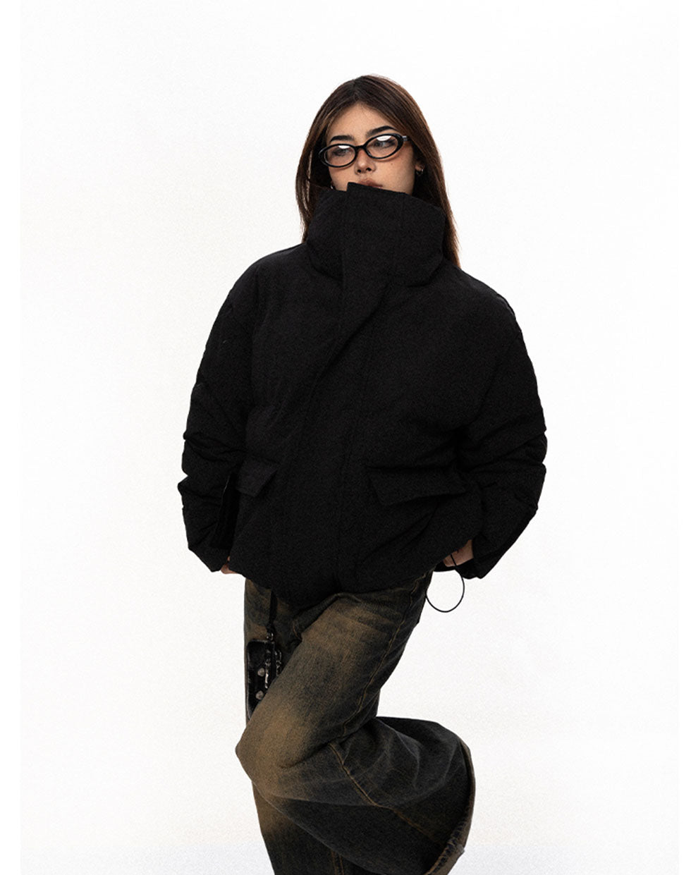 American retro thick cotton coat P697