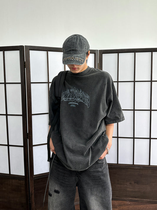 ウォッシュ加工 半袖Tシャツ P1475