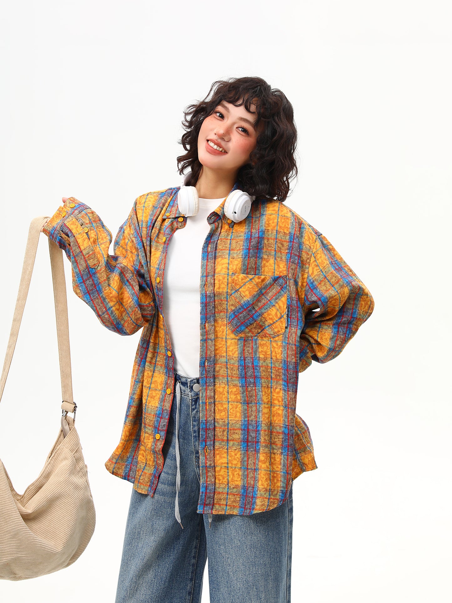 タイダイ柄デザイン シャツ P2007