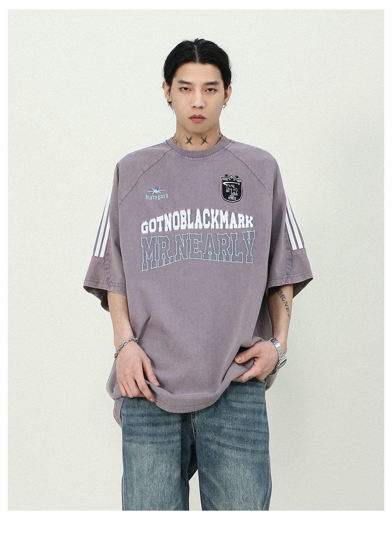 Sports casual raglan sleeve T-shirt P1337