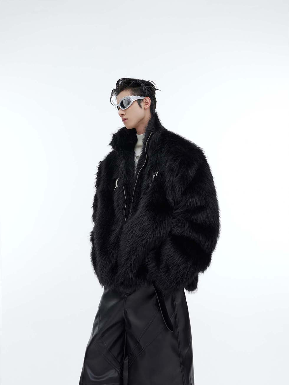 High-quality anti-mink short fur jacket P988