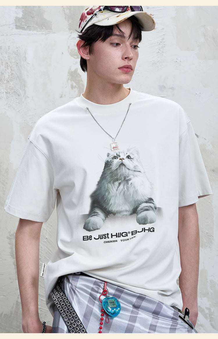 プリント カジュアルTシャツ P2138
