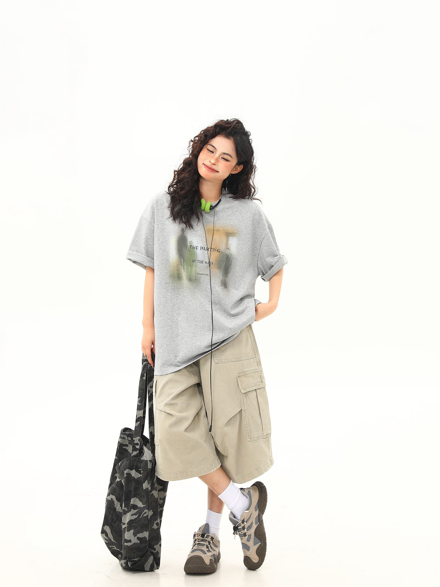 グラデーションプリント Tシャツ P2107