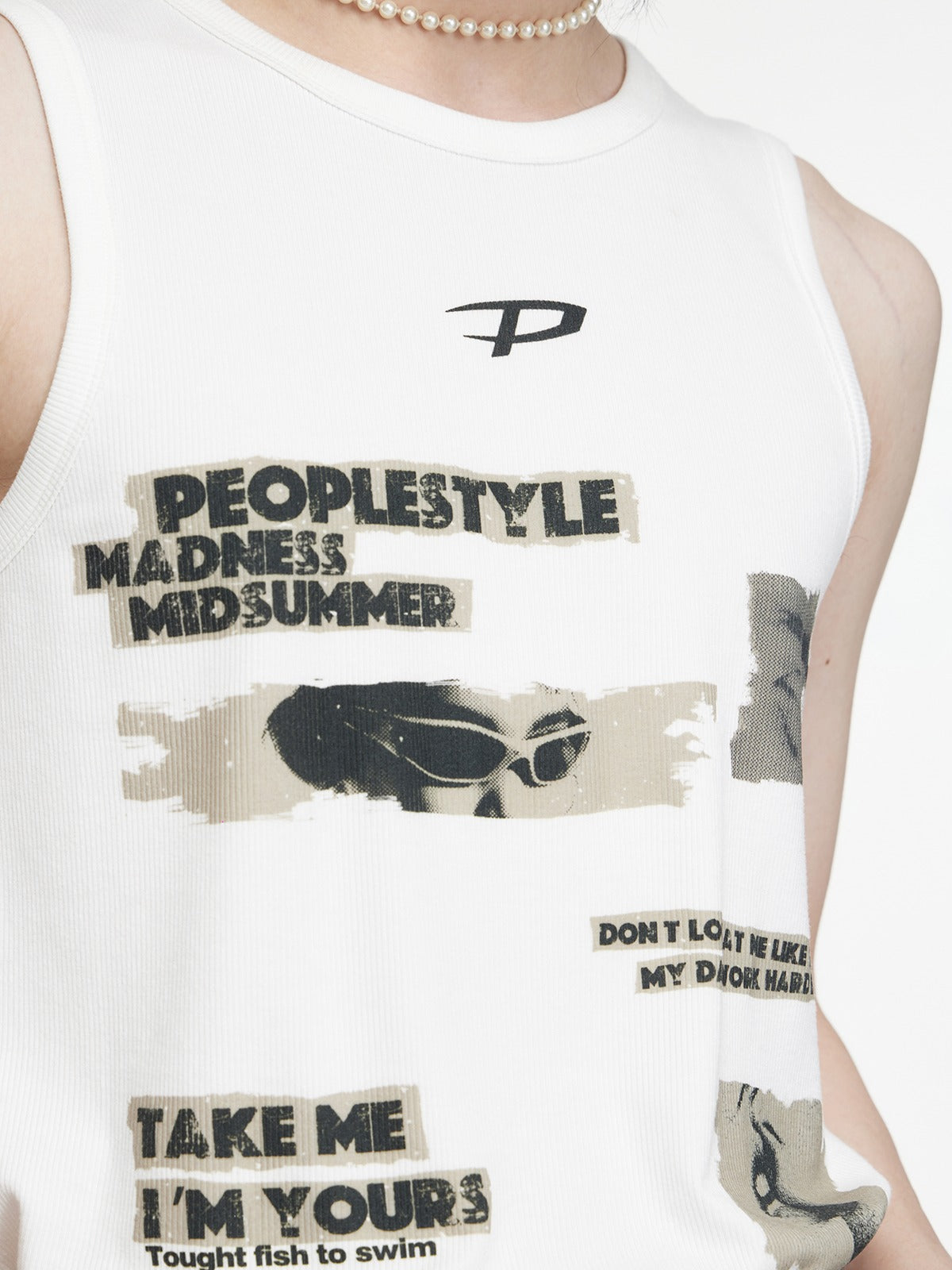 Printed tank top P116